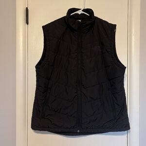 The North Face Women's Tamburello Insulated Full-Zip Puffer Vest XL Black Logo